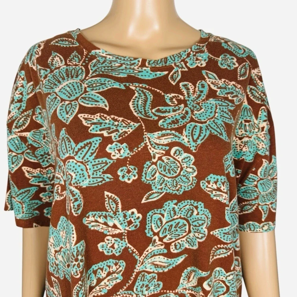 New Free People We The Free Nina Printed Tee Size M